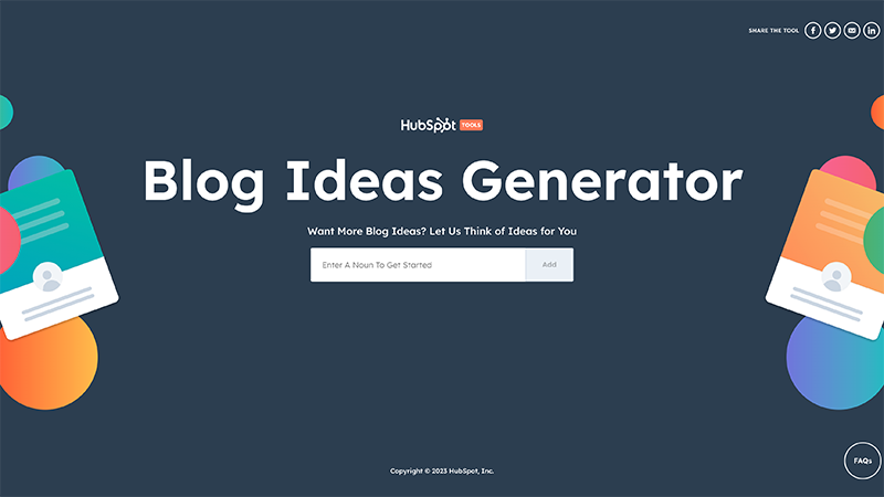 Blog Ideas Generator
