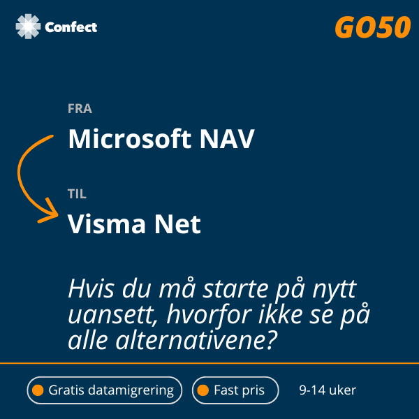 GO50 - Microsoft NAV til Visma Net