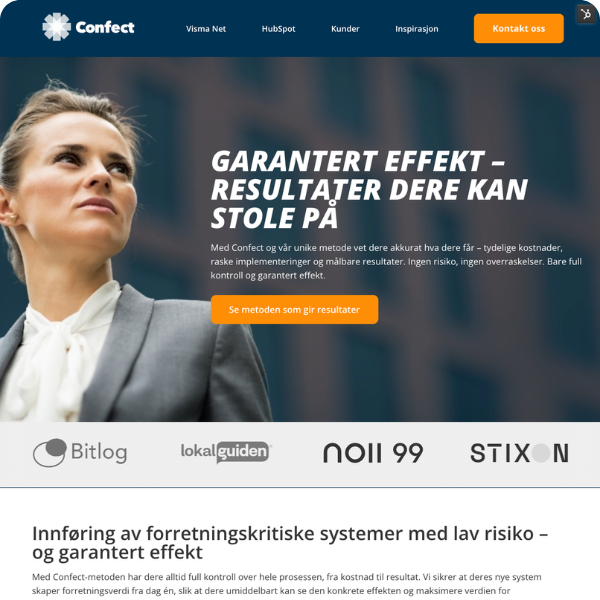 confect.no er utviklet med HubSpot Content Hub